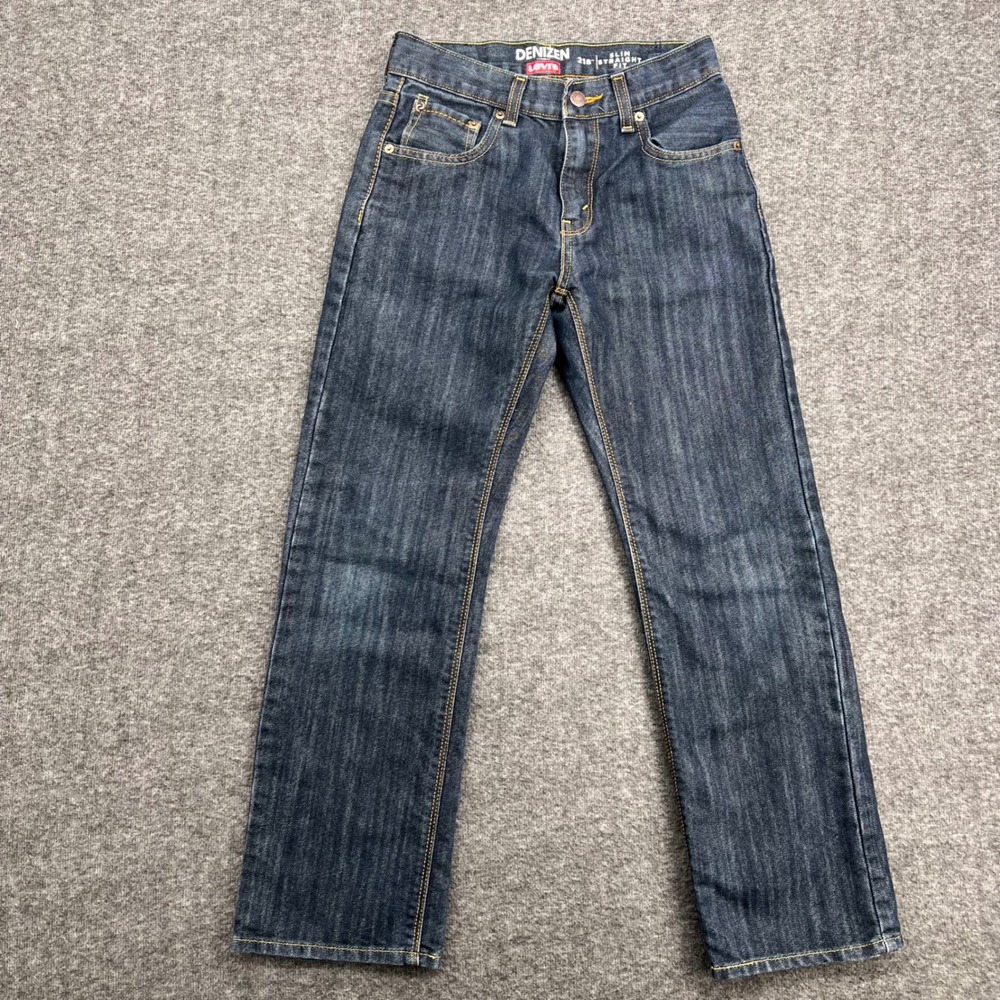 Denizen Levi's 218 Slim Straight Fit Jeans Dark Wash Indigo Size 14 Regular